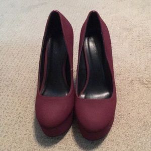 Burgundy heels